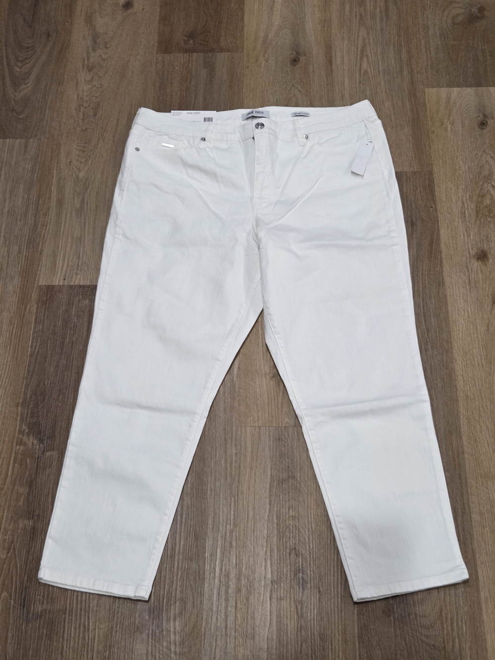 Nine West White Cropped Ankle Jeans for Women